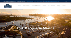 Desktop Screenshot of portmacquariemarina.com.au